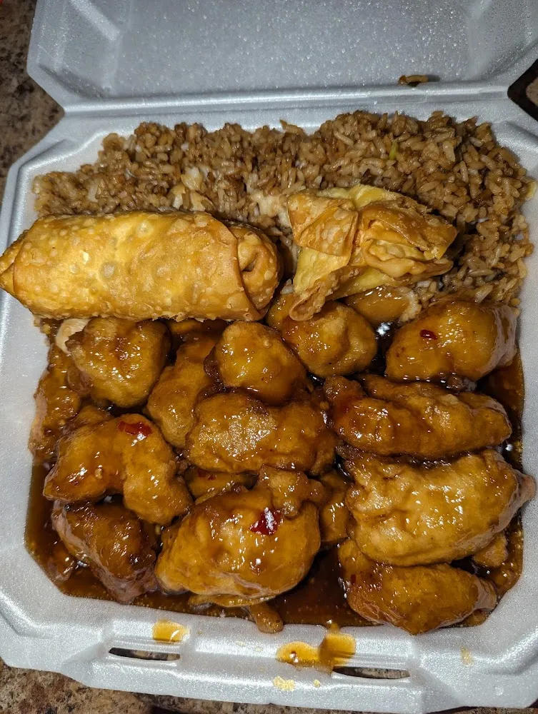 Orange Chicken Combination Fried Rice