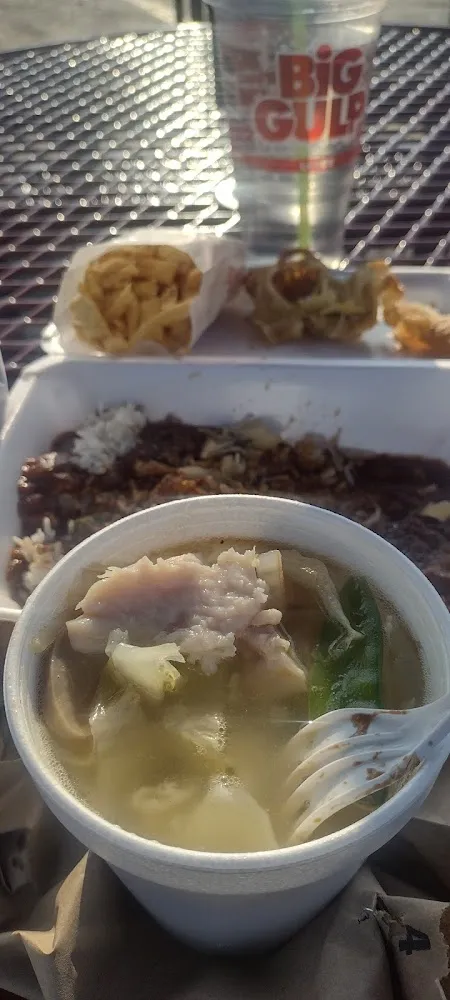Won Ton Soup Mixed Meats Leftover Veggies